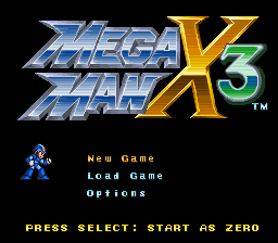 Play <b>Mega Man X3 Zero Project v4.0</b> Online